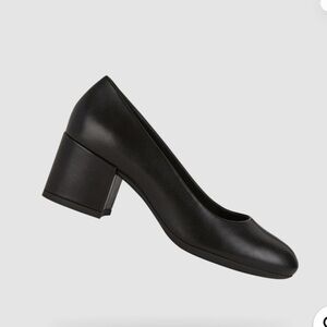Geox Respira black leather Eleana black high heel pumps classy comfort 42 / 11